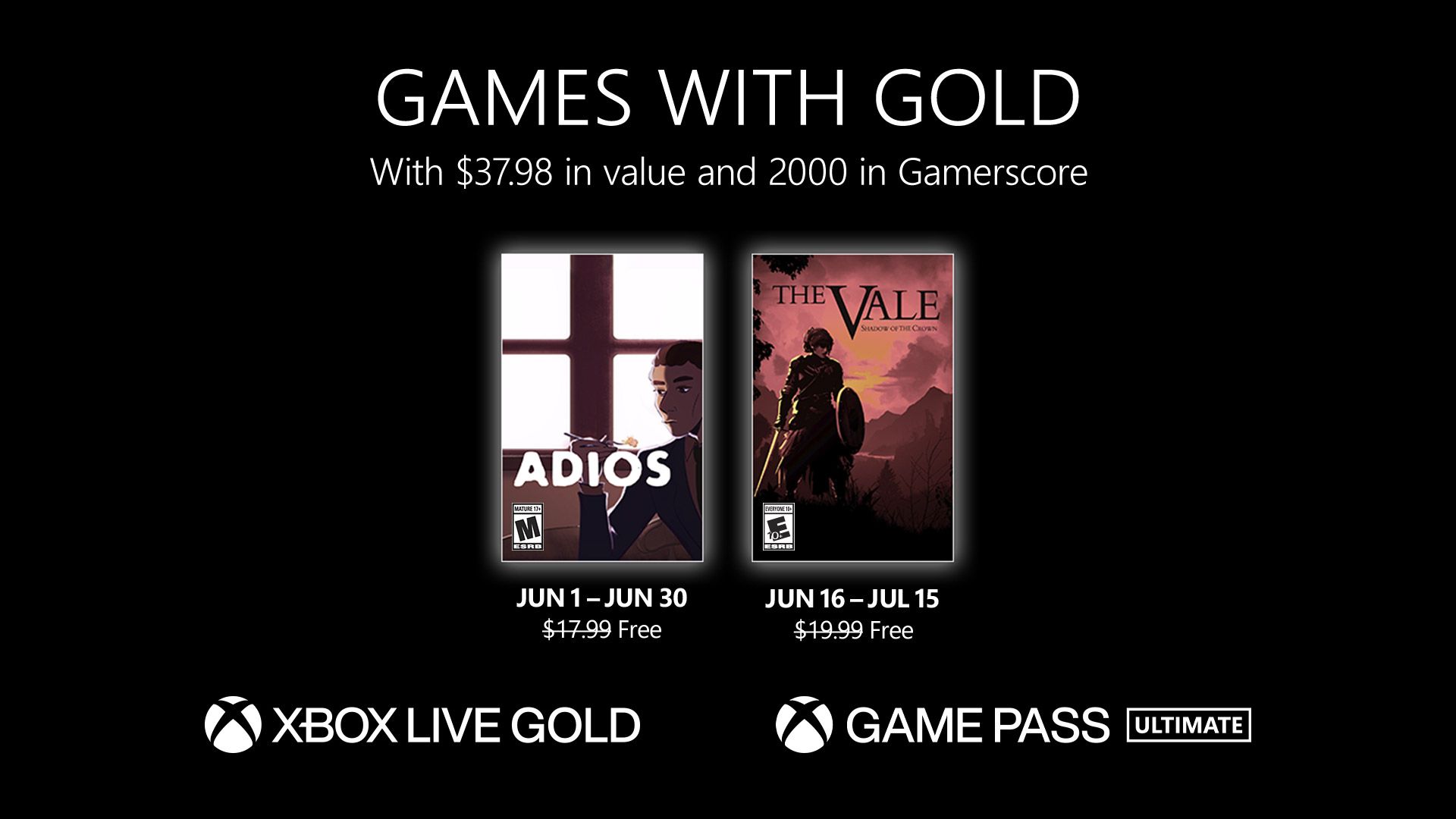 New Video games with Gold for June 2023