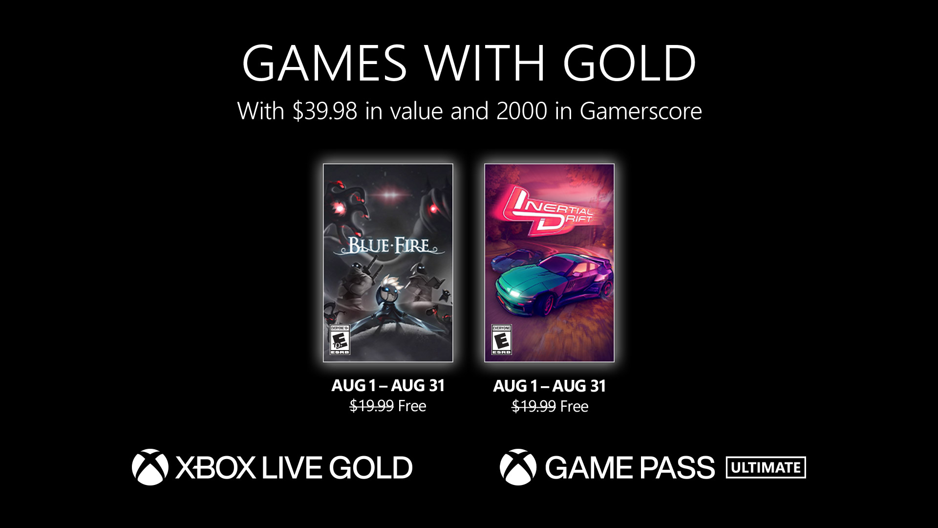 New Video games with Gold for August 2023
