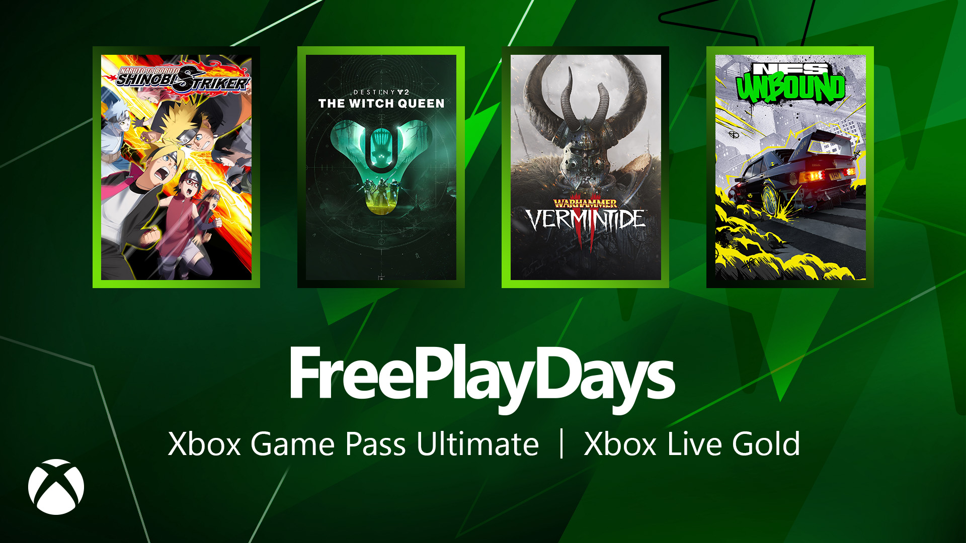 Free Play Days – Naruto to Boruto Shinobi Striker, Future 2: The Witch Queen, Warhammer: Vermintide 2, and Want for Velocity Unbound
